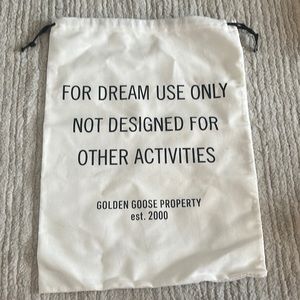 NWOT Golden Goose dust bag, shoe bag
